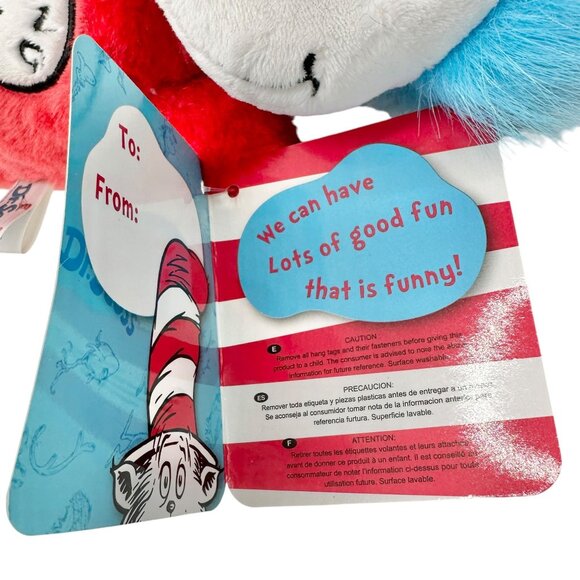 Dr. Seuss Thing 1 Plush Doll By Aurora 13" Washable Surface NWT - Picture 4 of 8